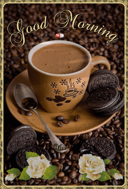 Good Morning Coffee With Chocolaty Biscuits