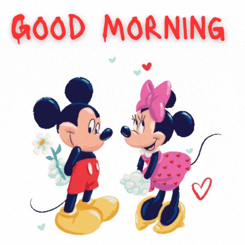 Good Morning Mickey Mouse Cute Gif