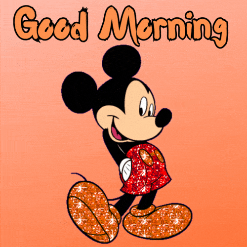 Good Morning Mickey Mouse Gif