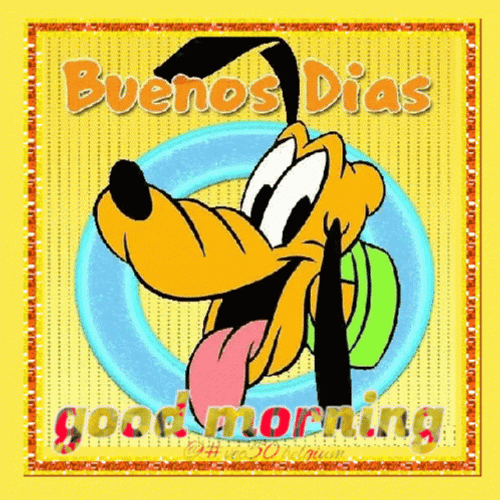 Good Morning Pluto Disney Gif